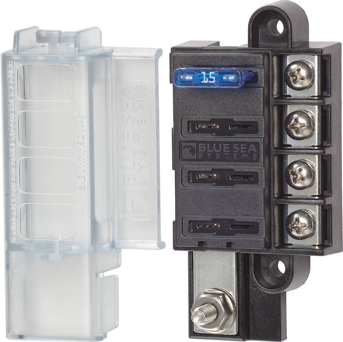 Blue Sea 5045 4 Circuit Compact Fuse Block